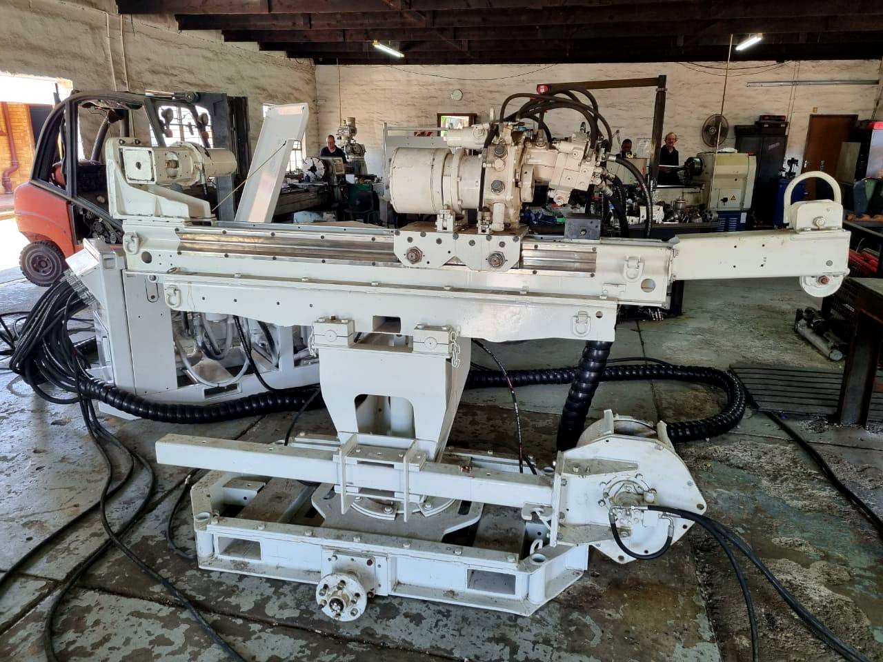 BSME exploration drill rig in the workshop